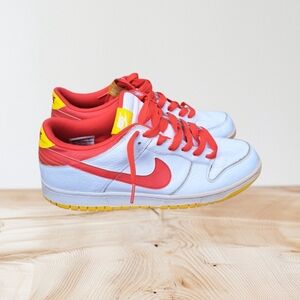 Nike NYX Dunk Low Ronald McDonald Shoes Men's  Size 12  330938-161 White Red